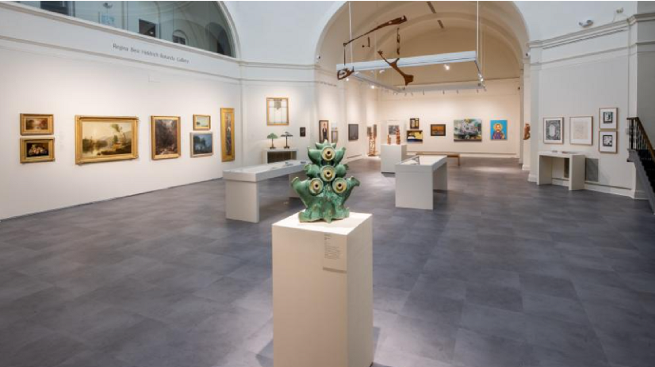 Inside view of one gallery in Rutgers Zimmerli art museum